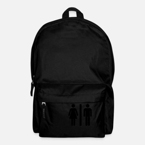 Inodoro,Varón,Mujer,Amor' Mochila | Spreadshirt